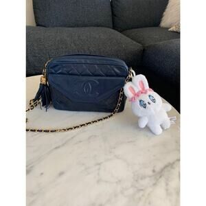 NWT White Esther Bunny Plush Keychain